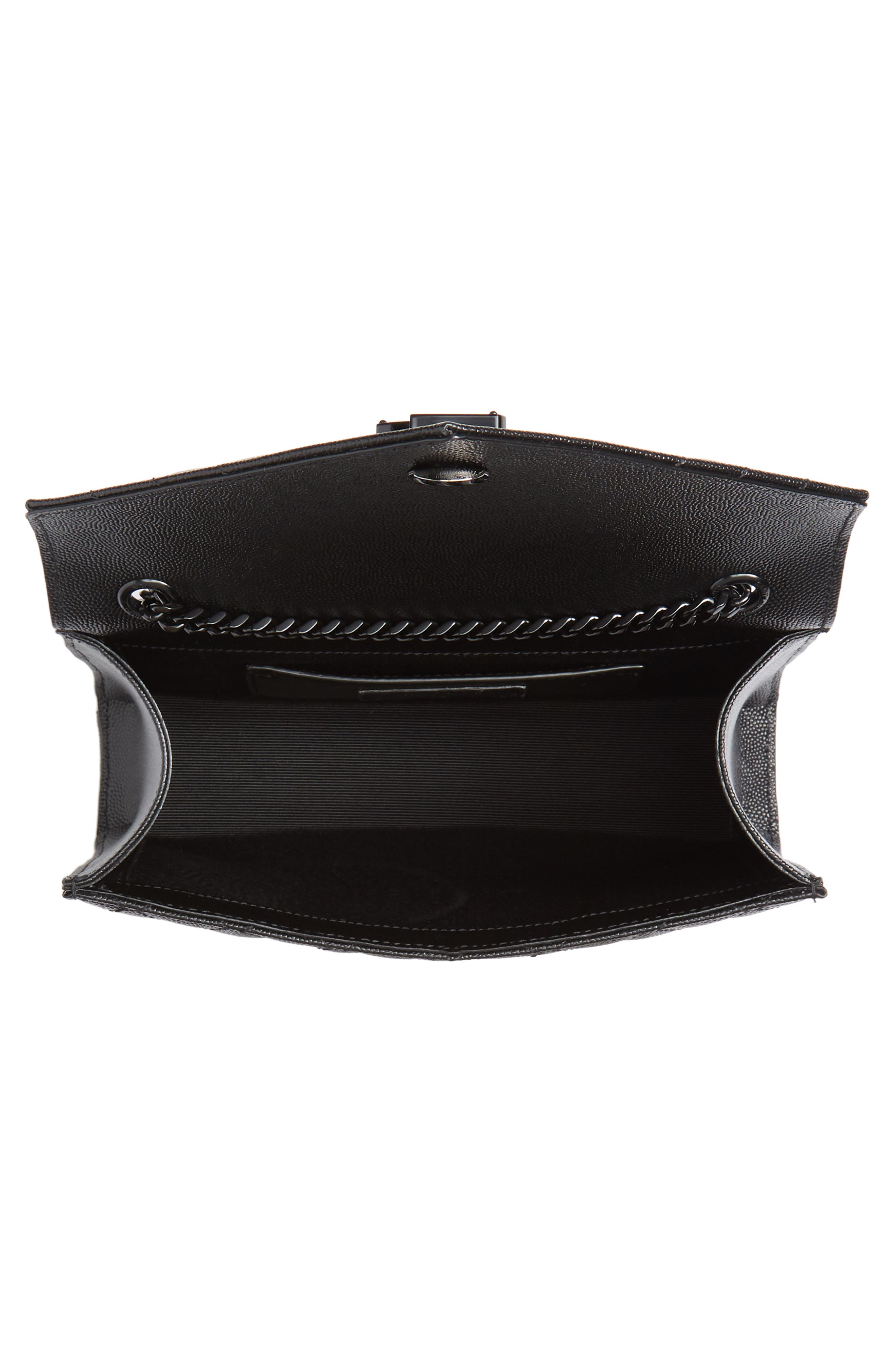 Saint Laurent Small Leather Envelope Bag, Alternate, color, 