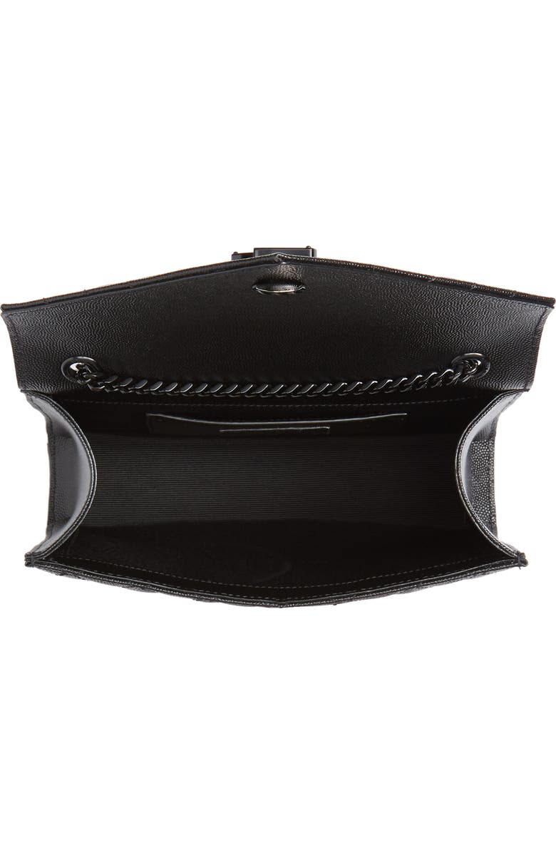 Saint Laurent Small Leather Envelope Bag, Alternate, color,