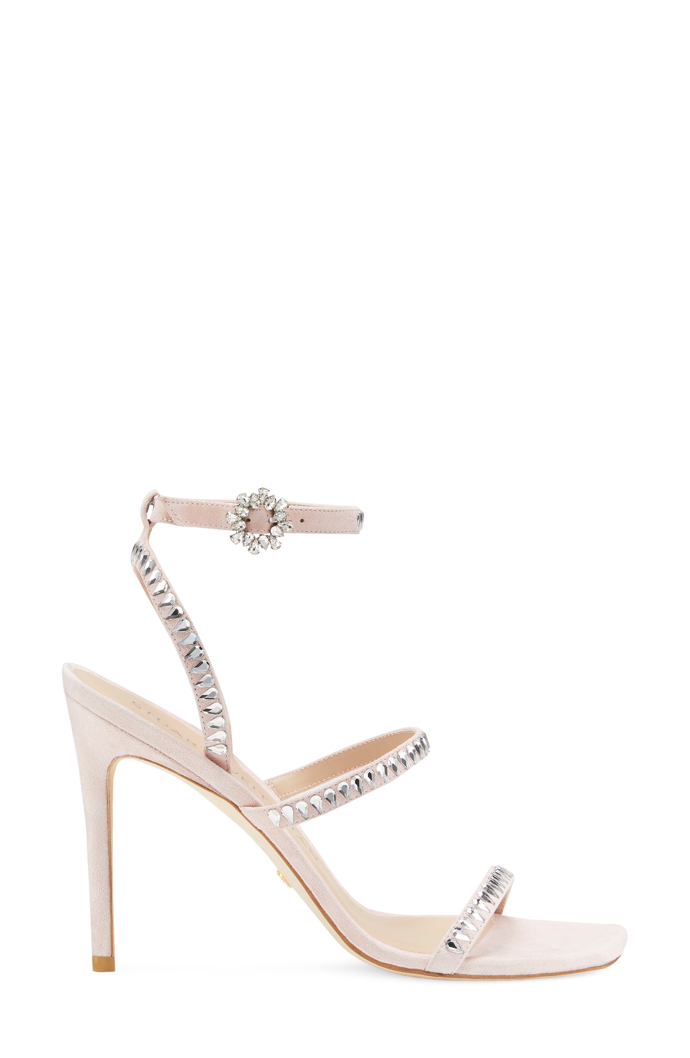 Stuart Weitzman Gemcut Strappy Sandal, Alternate, color, Ballet