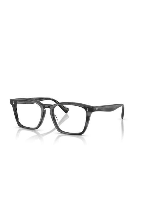 Oliver Peoples 52mm Rectangle Optical Glasses In Black