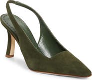 Manolo Blahnik Moirasli Pointed Toe Slingback Pump