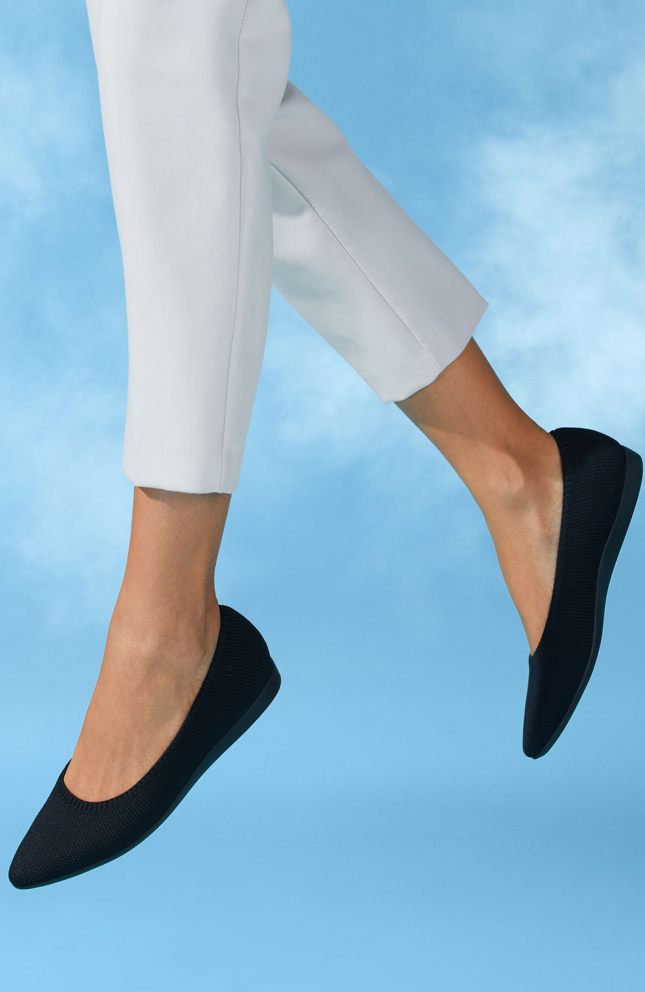 VIVAIA Lightweight Pointed-Ballet Flats, Alternate, color, 