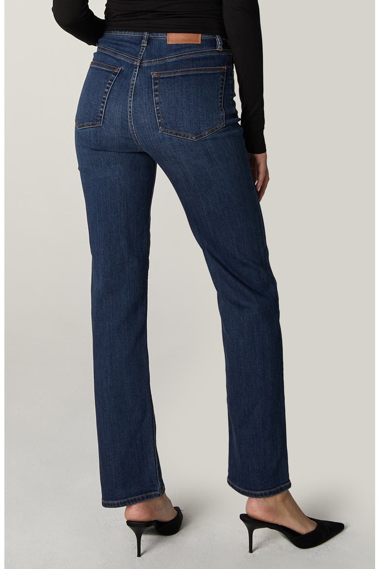 Rae High Waist Straight Leg Jeans, Alternate, color, DARK BLUE
