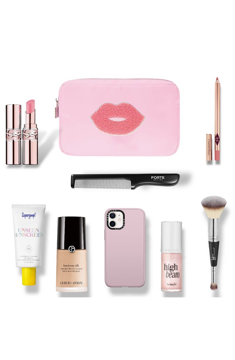 Bloc Bags Medium Kiss Cosmetic Bag, Alternate, color, Baby Pink