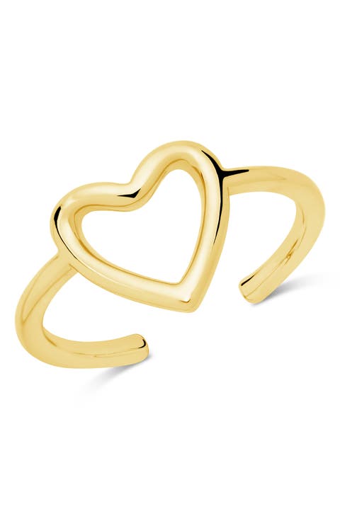 Sterling Silver Open Heart Ring