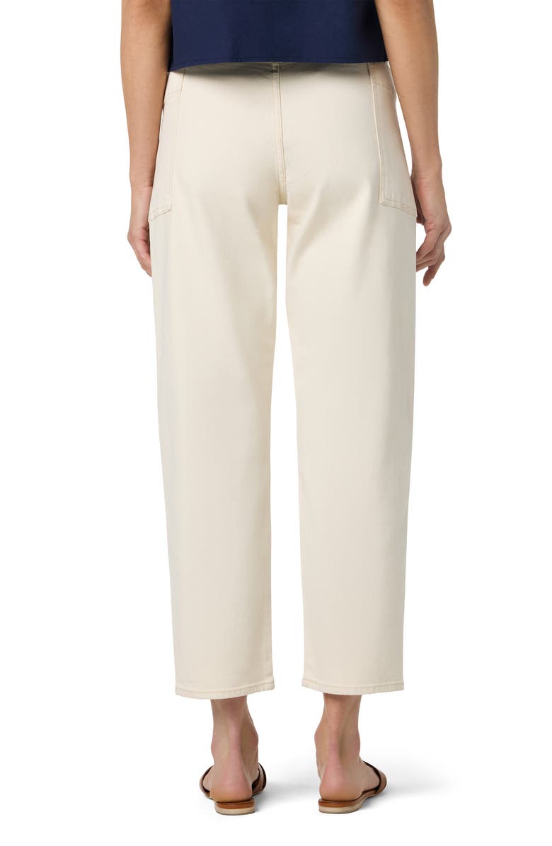 Joe's Patch Pocket High Waist Ankle Barrel Leg Jeans, Alternate, color, Ecru