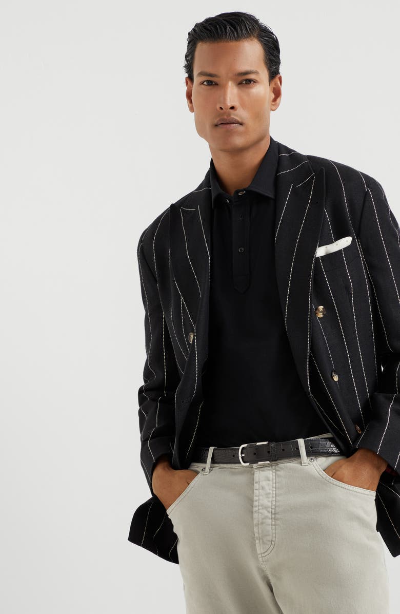 Brunello Cucinelli Piqué polo shirt, Alternate, color, 