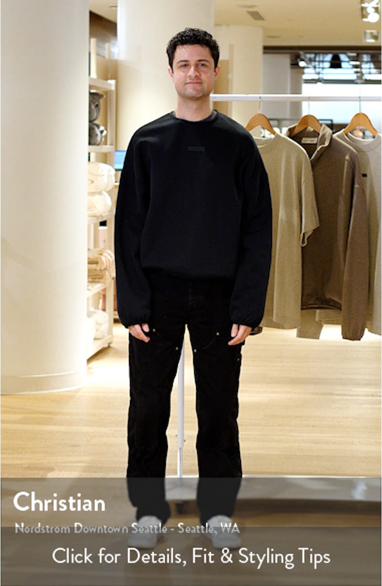 Modern Fit Fleece Crewneck Sweatshirt, sales video thumbnail