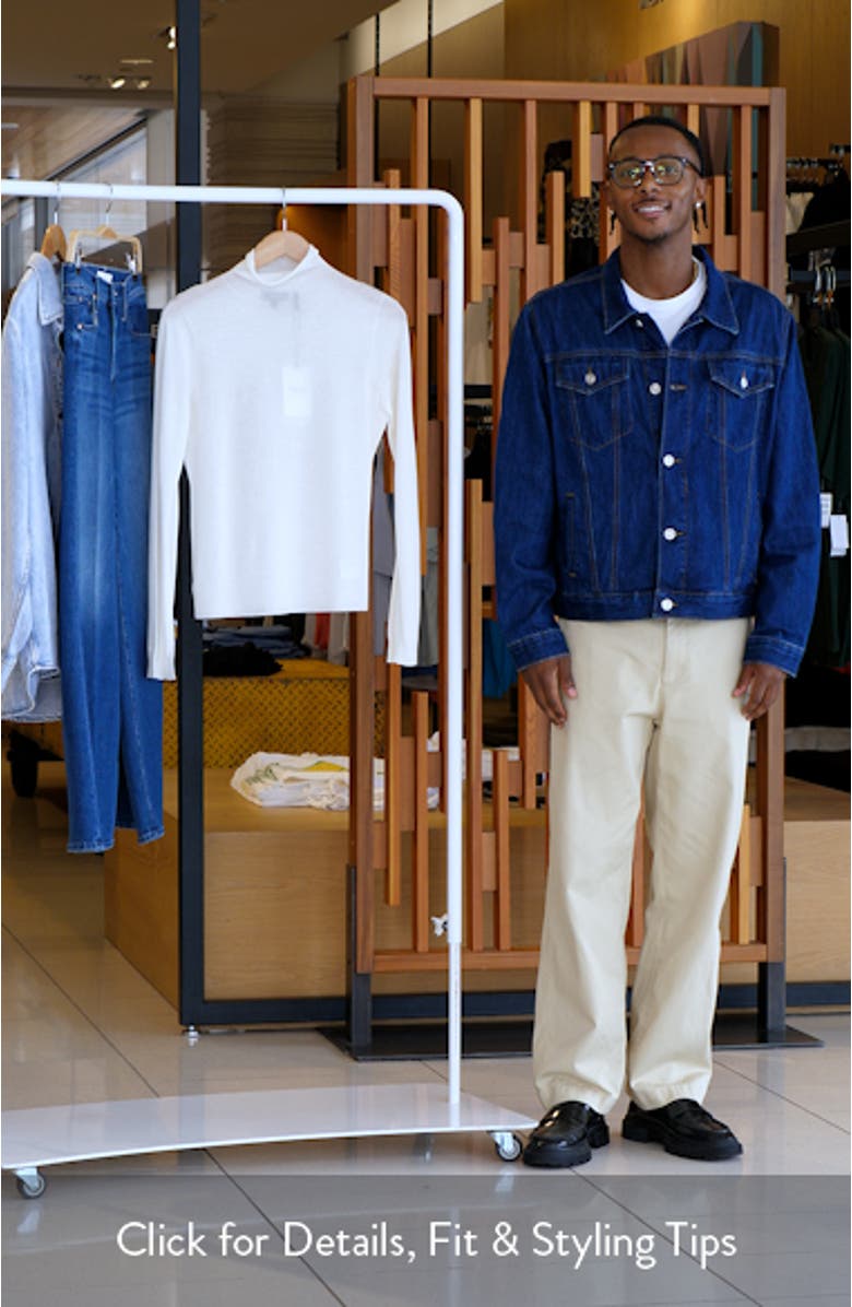 Split Sleeve Roll Neck Wool Blend Sweater, sales video thumbnail