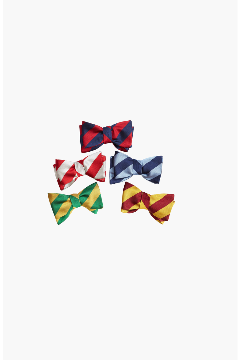 Academy Silk Bow Tie, Alternate, color, Navy / Blue Pre-Tied