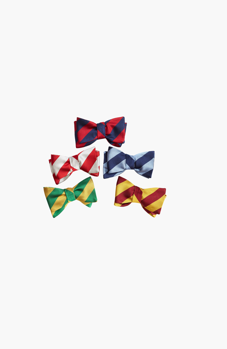 Beau Ties of Vermont Academy Bow Tie, Alternate, color, Navy / Blue Self-Tie