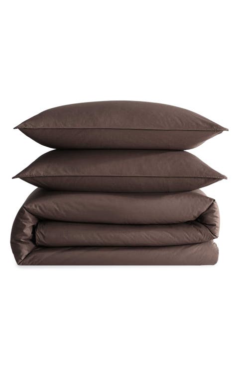 Washed Percale Comforter & Sham Set