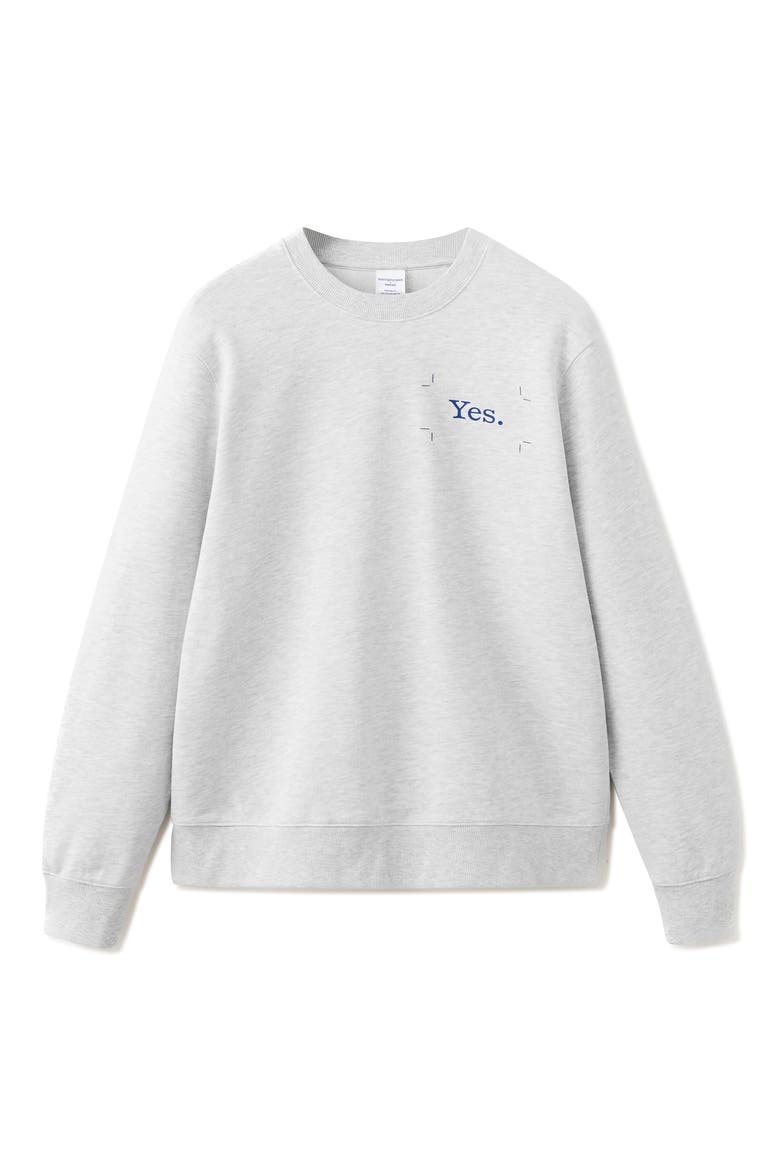 x Fantastic Man Yes Graphic Sweatshirt, Alternate, color, MEDIUM HEATHER GREY