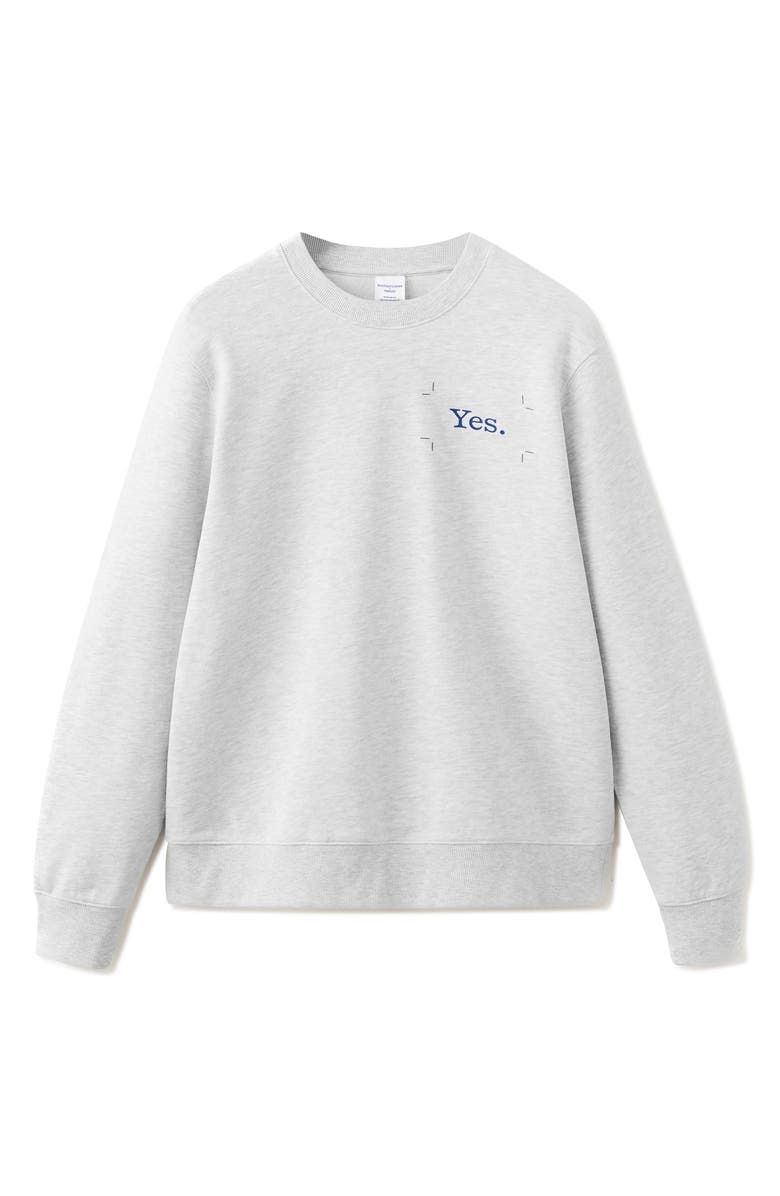 MANGO x Fantastic Man Yes Graphic Sweatshirt, Alternate, color, Medium Heather Grey