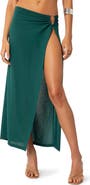 EDIKTED Nyssa Faux Wrap Midi Skirt