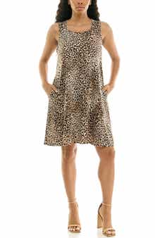 Print Trapeze Dress