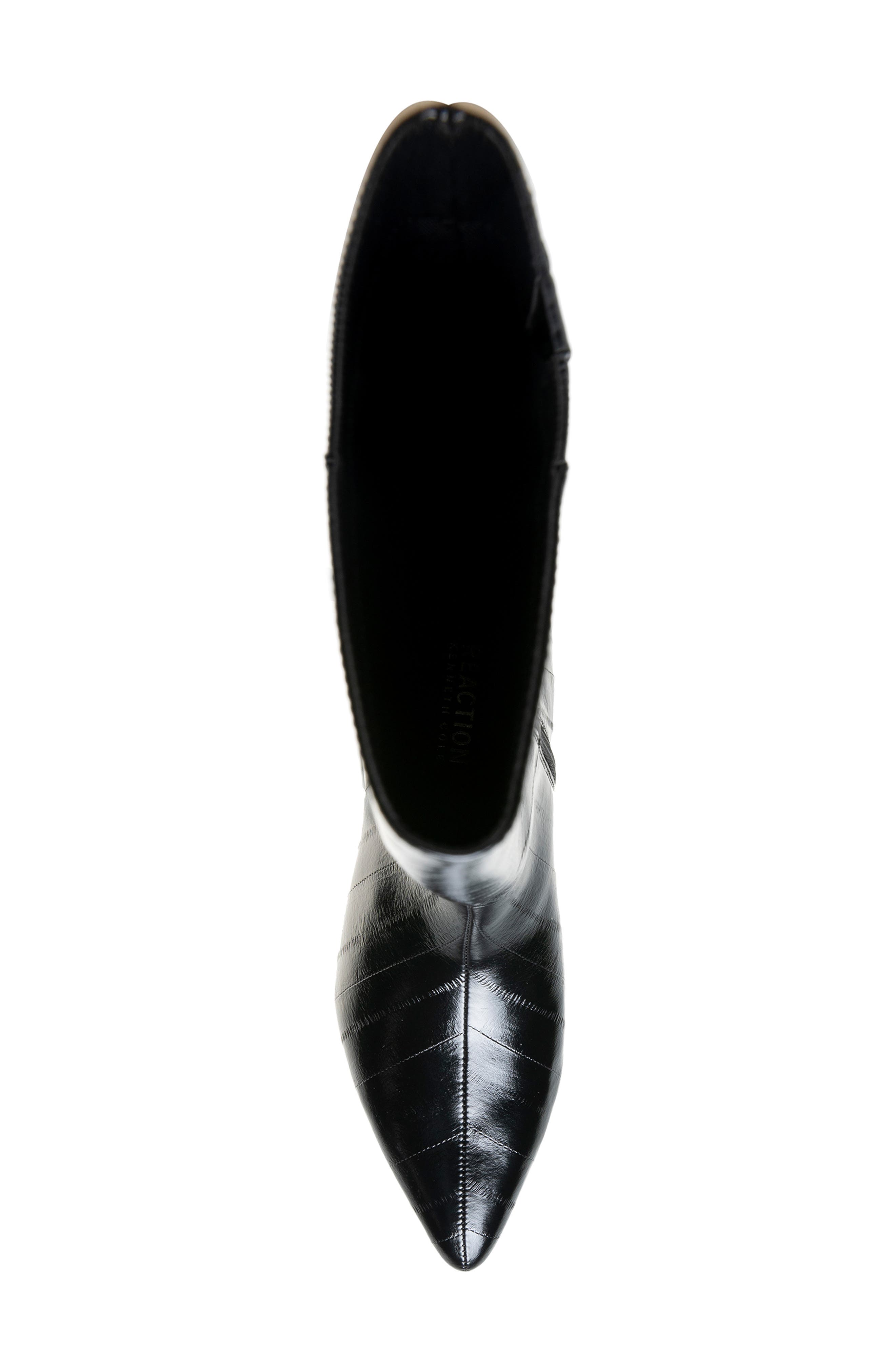 Boysen Croc Embossed Faux Leather Knee High Boot, Alternate, color, BLACK EEL