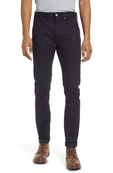 The Scissors Slim Tapered 10.5-Ounce Stretch Selvedge Jeans (Indigo Black Raw)