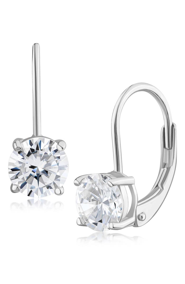 JARDIN Round Cubic Zirconia Drop Earrings, Main, color, 
