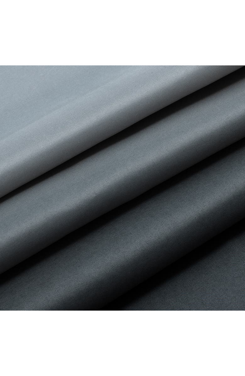 DAINTY HOME Ombré Shower Curtain, Alternate, color, Black