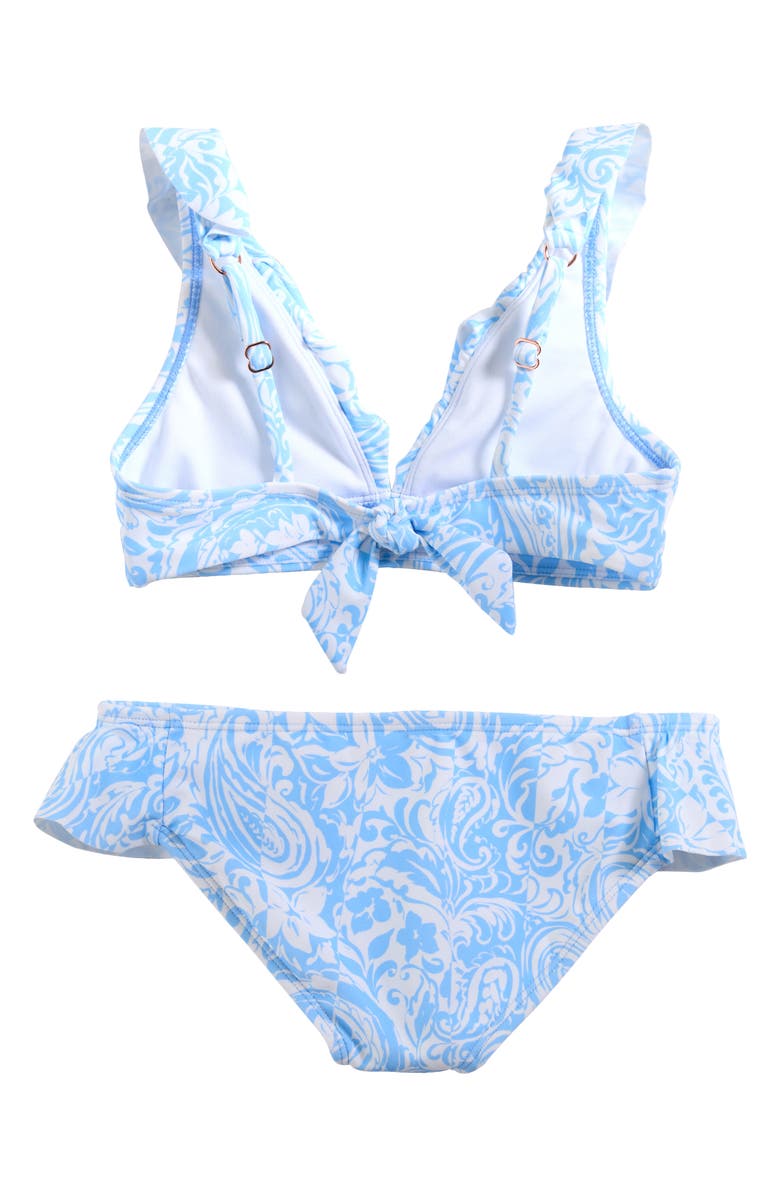 Raisins Kids' Floral Cannes Do 2-Piece Bikini, Alternate, color, Blue