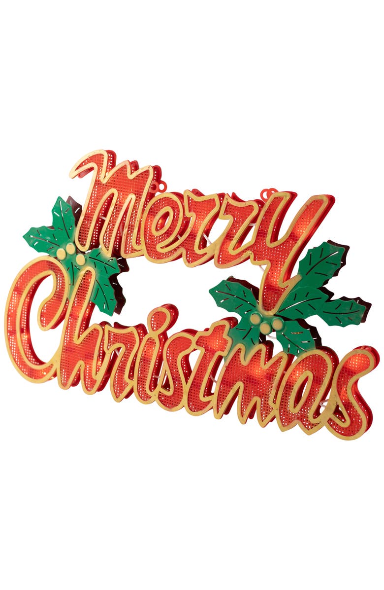 Northlight Lighted Merry Christmas Window Silhouette - 16.5", Alternate, color,