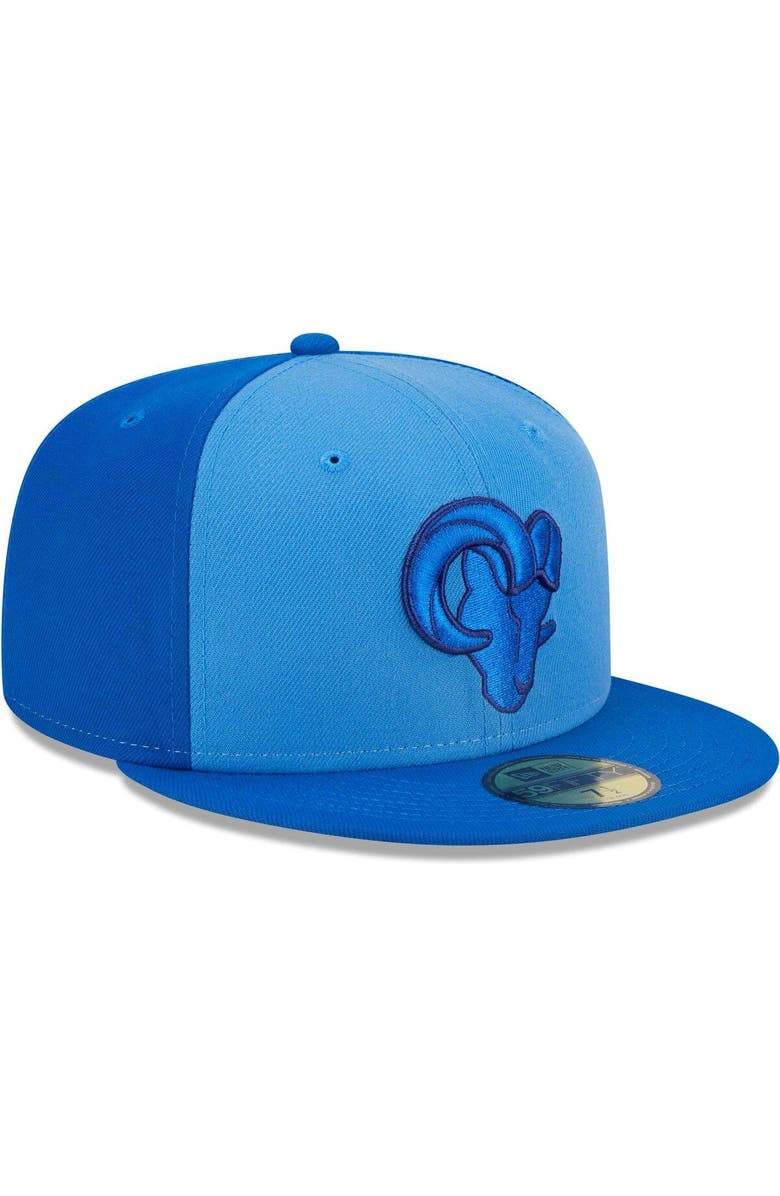 New Era Men's New Era Royal Los Angeles Rams Tri-Tone 59FIFTY Fitted Hat, Alternate, color, 