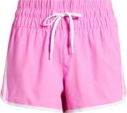 Rip Curl Smocked High Waist Drawstring Shorts