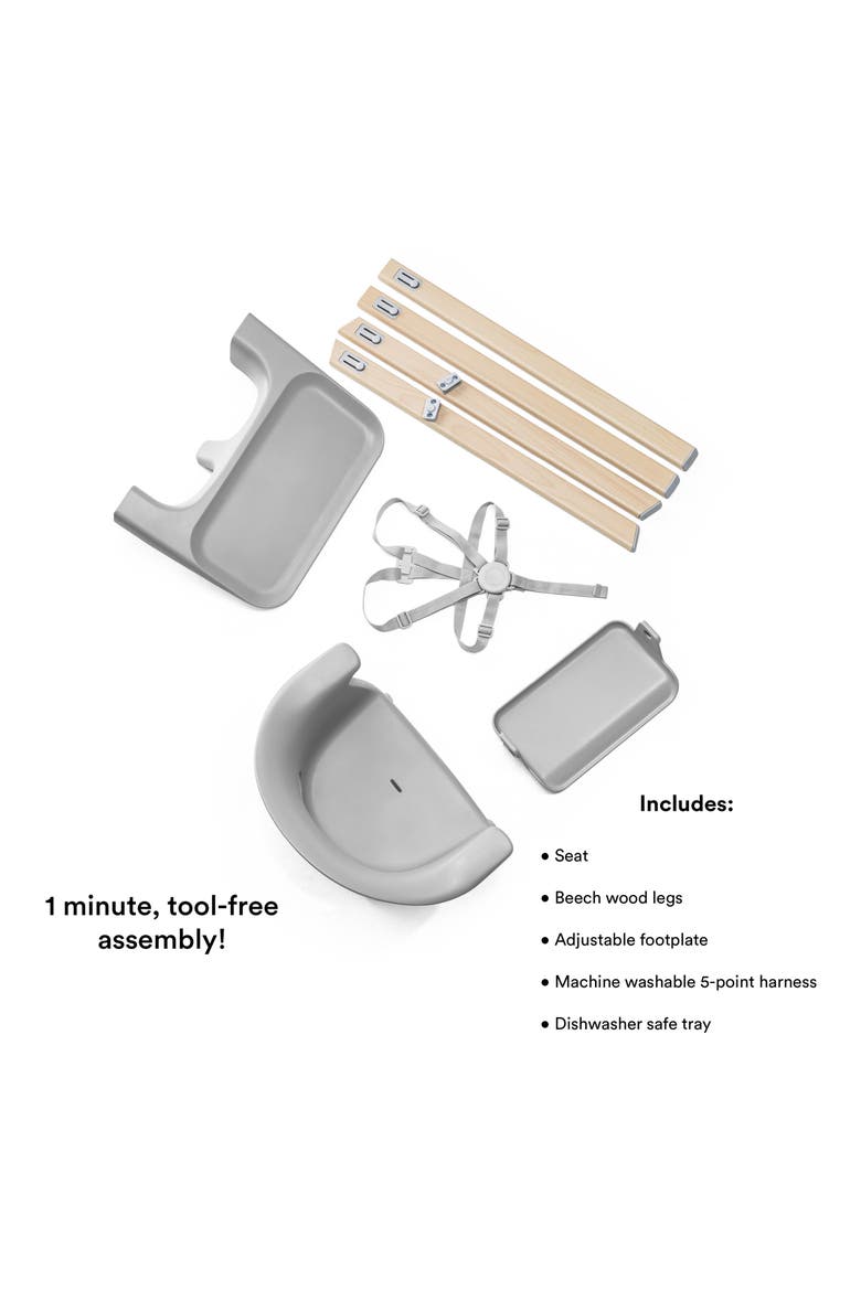 Clikk Highchair, Alternate, color, BLACK NATURAL
