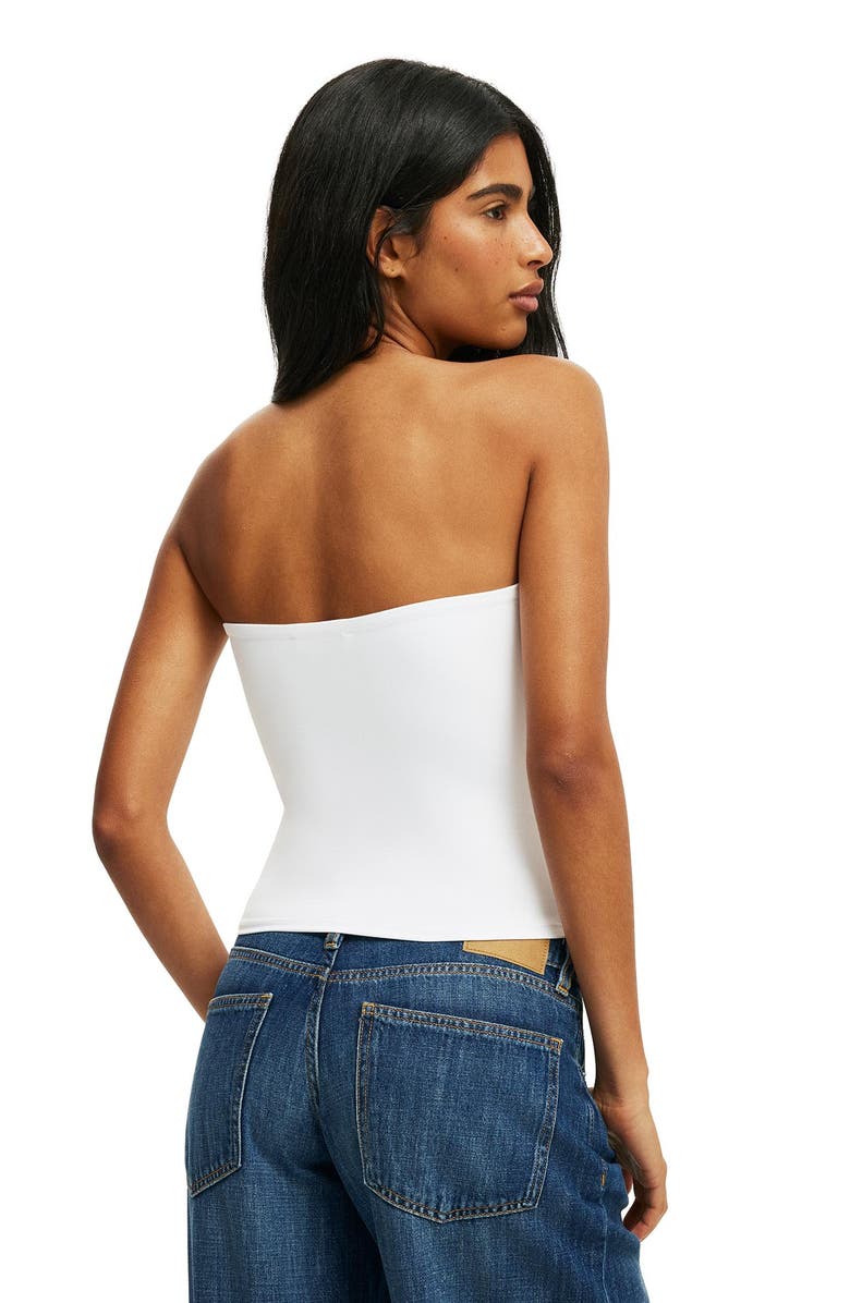 Cotton On Women's Hold Me Twist Bandeau, Alternate, color, White