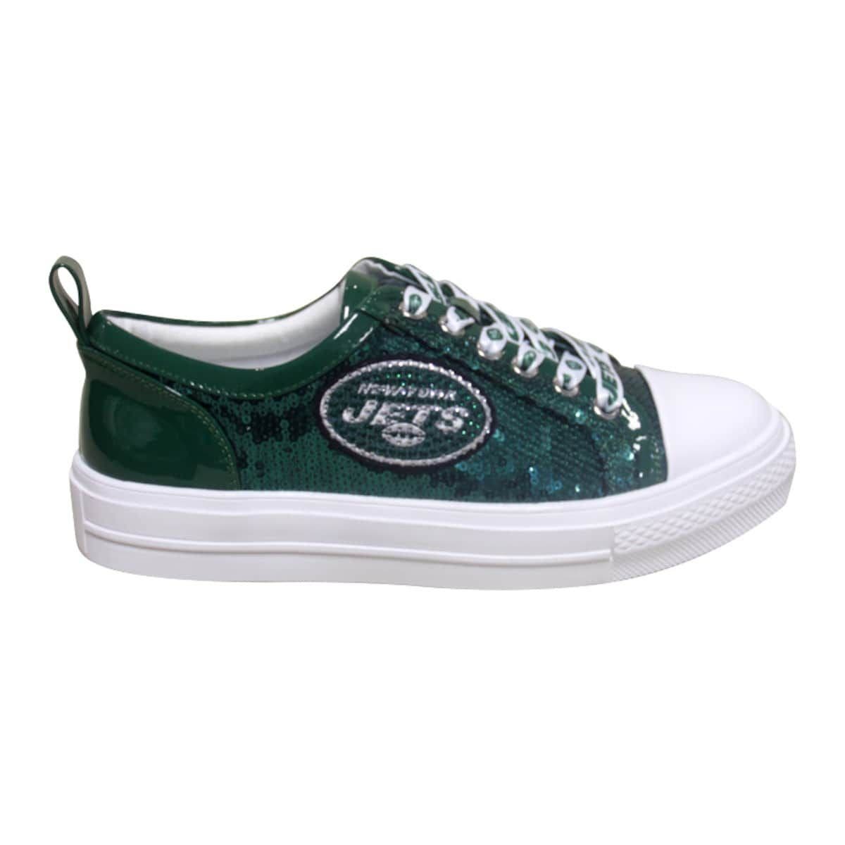 CUCE Women's Cuce Green New York Jets Team Sequin Sneakers, Alternate, color, Green