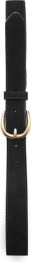 MANGO Suede Leather Belt