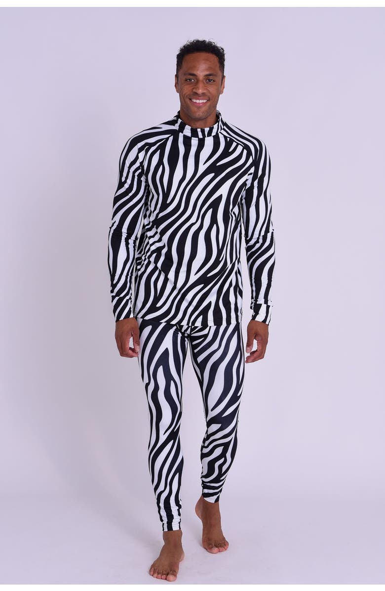 OOSC Baselayer Top - Hotel California Zebra Print Men's, Alternate, color, Multi-Colour