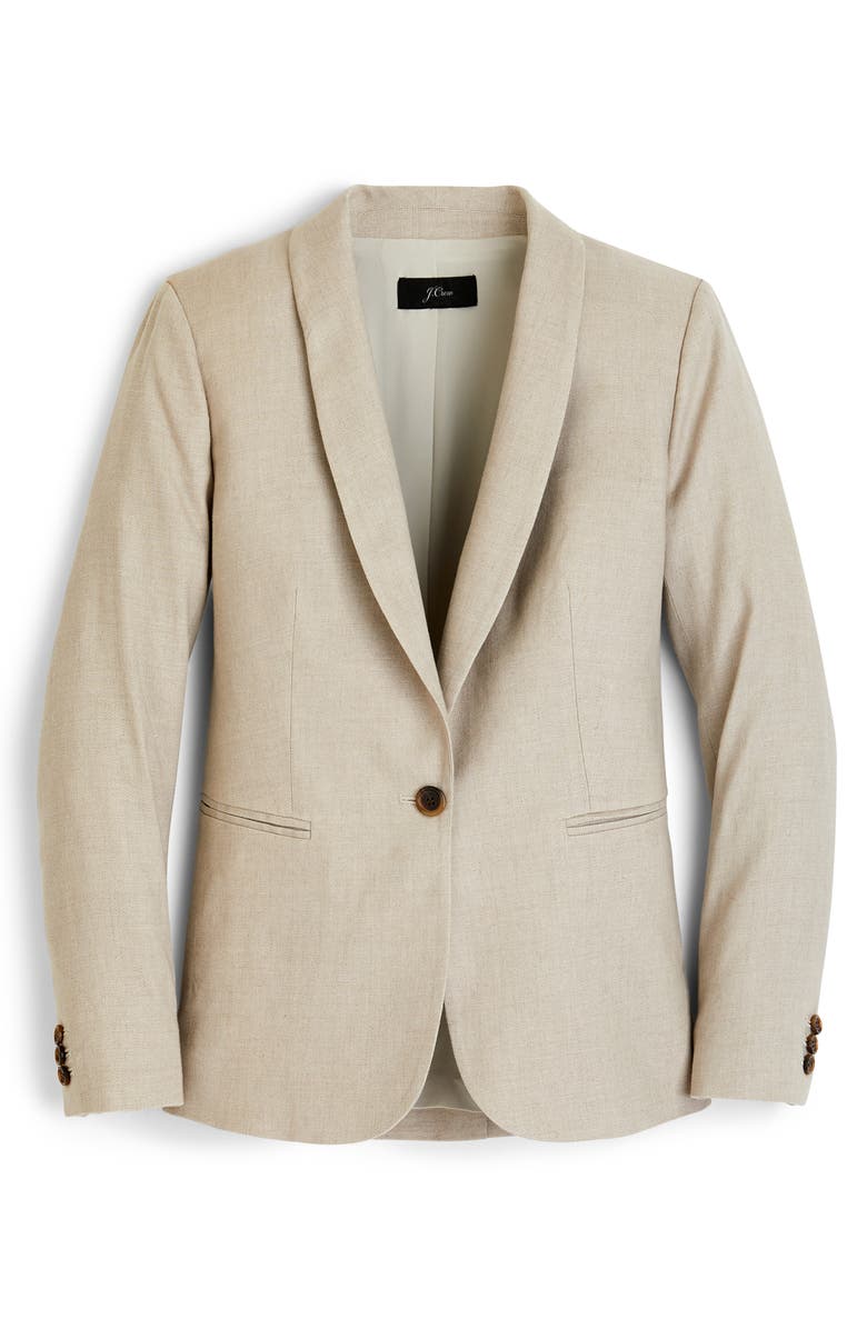 J.Crew Parke Stretch Linen Blend Blazer, Alternate, color,