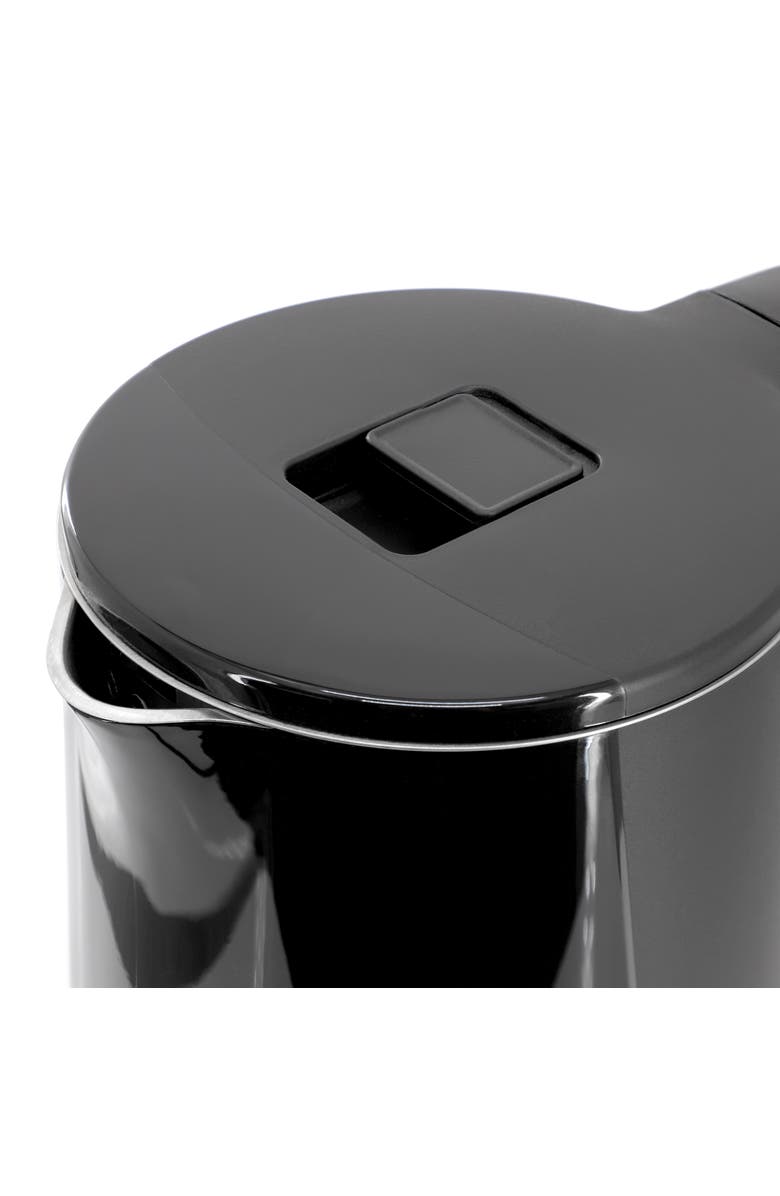 Megachef 1.8 Quart Stainless Steel Electric Tea Kettle in Black, Alternate, color, Black