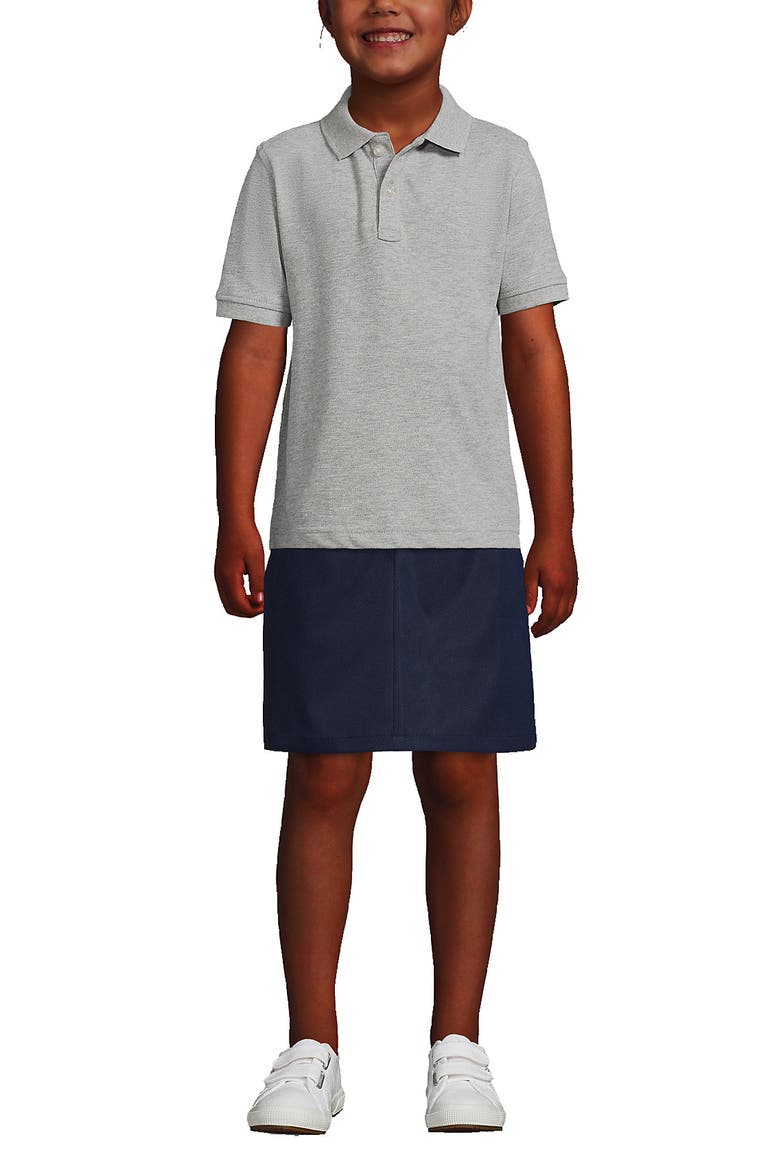 School Uniform Kids Short Sleeve Mesh Polo Shirt, Alternate, color, Gray Heather