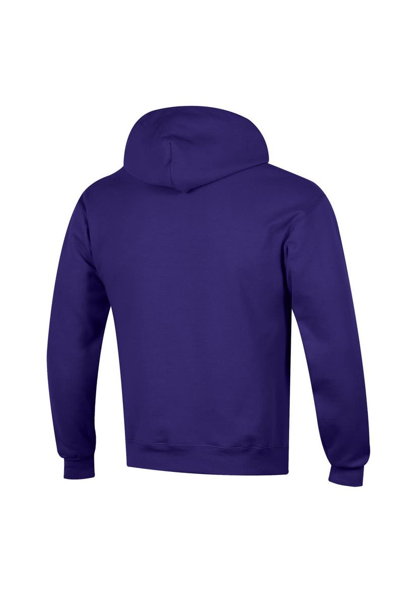 Men's Champion  Purple LSU Tigers Arch Over Logo Pullover Hoodie, Alternate, color, Purple