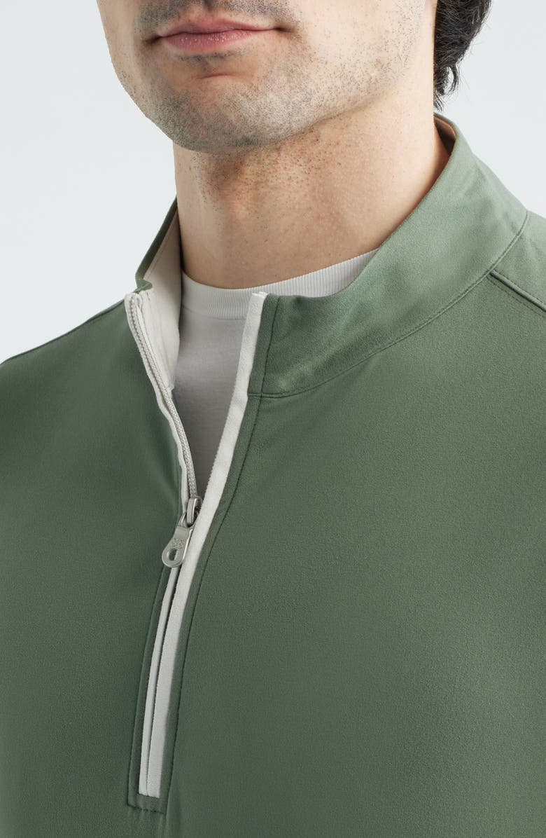 Scott Barber Solid Performance Quarter Zip Pullover, Alternate, color, Agave