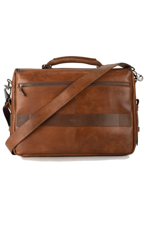Velez "new Archaeology" Portable Leather Briefcase In Honey