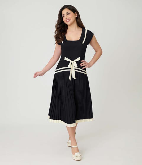 Pleated Flapper Day Dress