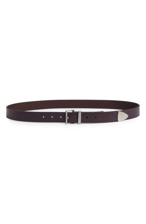 Allsaints Leather Belt In Black