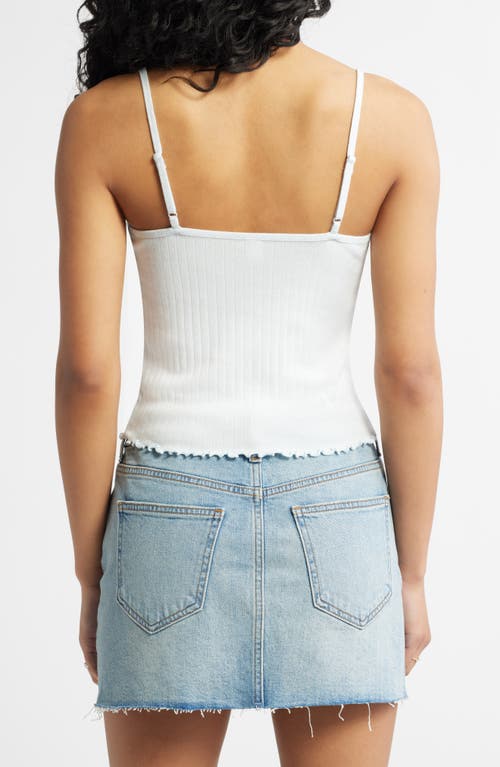 Bp. Pretty Pointelle Camisole In Blue Illusion