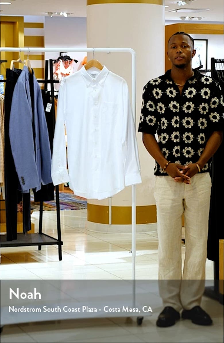 Traditional Fit Cotton Oxford Non-Iron Dress Shirt, sales video thumbnail