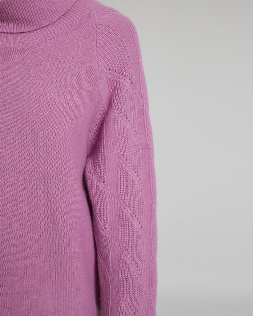 Santorelli Women's Mohair-blend Turtleneck Sweater In Violet