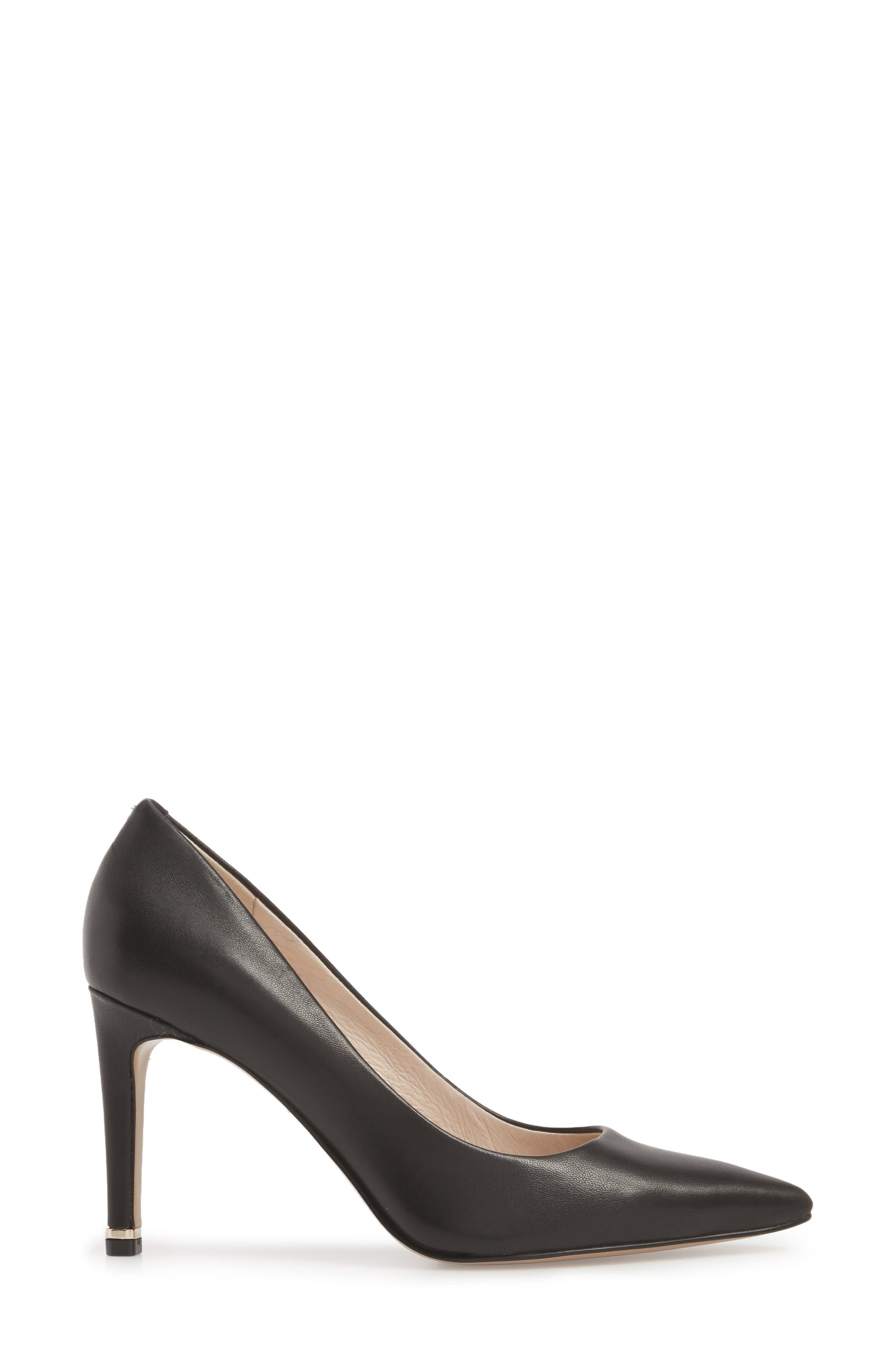 Riley 85 Pump, Alternate, color, BLACK LEATHER