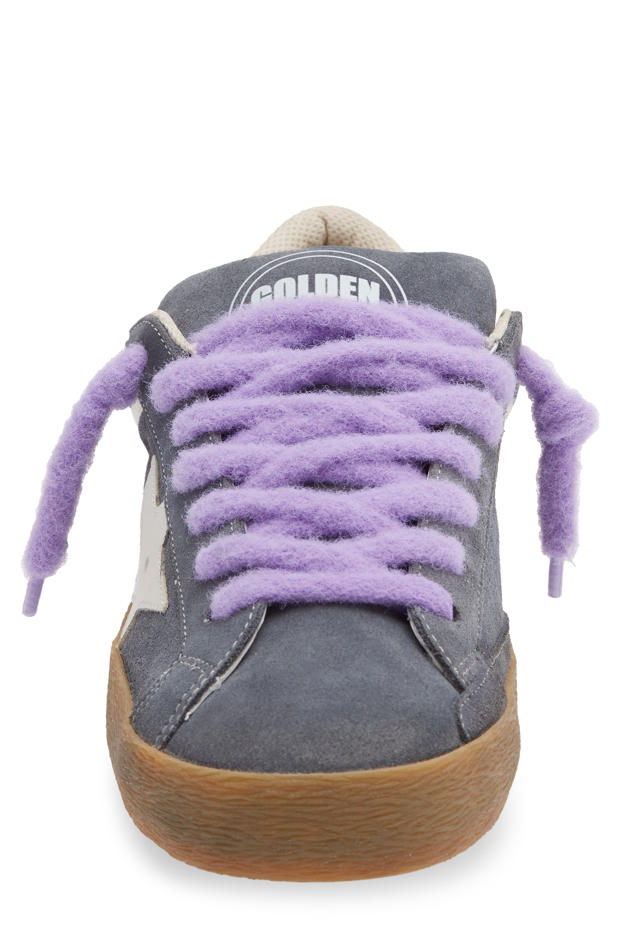 Golden Goose Super-Star Sneaker, Alternate, color, Stone Blue/Milk/Silver