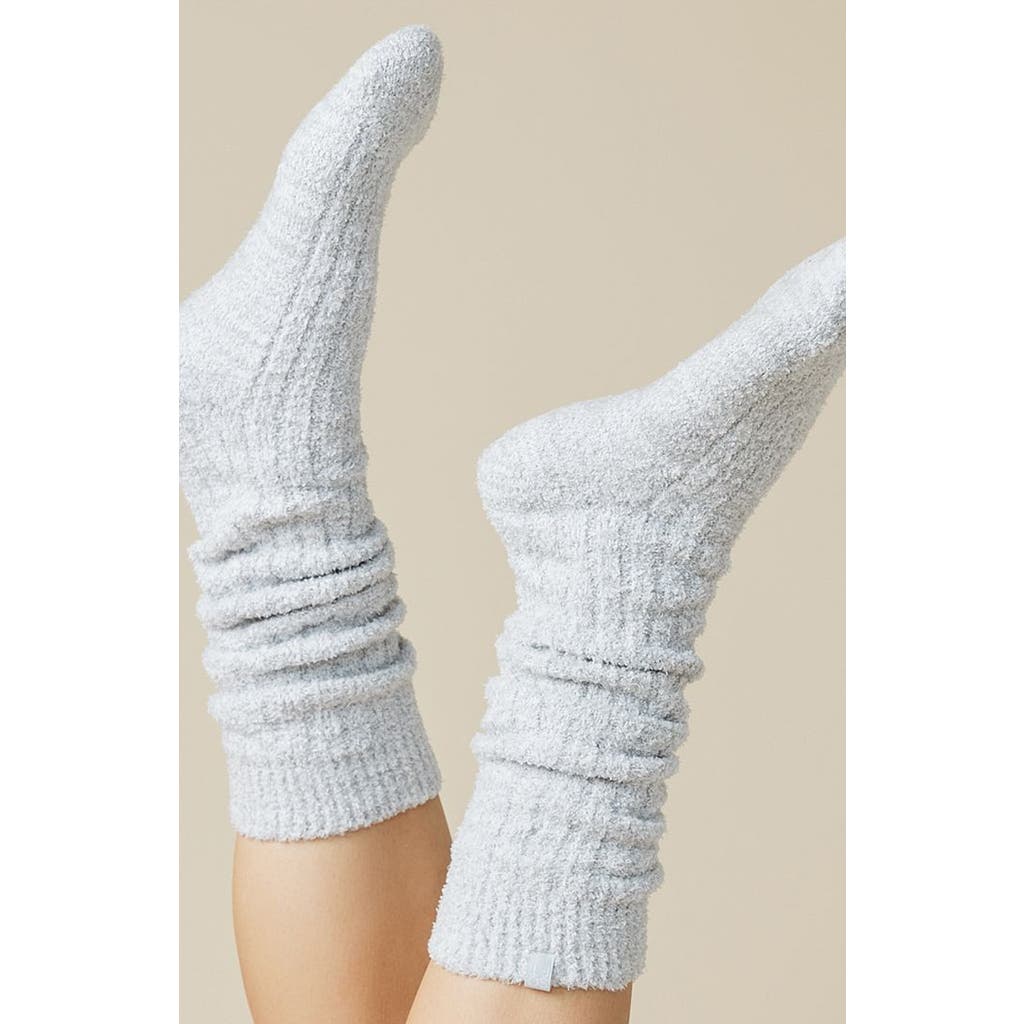 Shop Softies Marshmallow Slouchy Socks With Grippers In Heather Grey