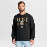 FANATICS Men's Fanatics Black New Orleans Saints Powerful Throw Legacy Pullover Sweatshirt
