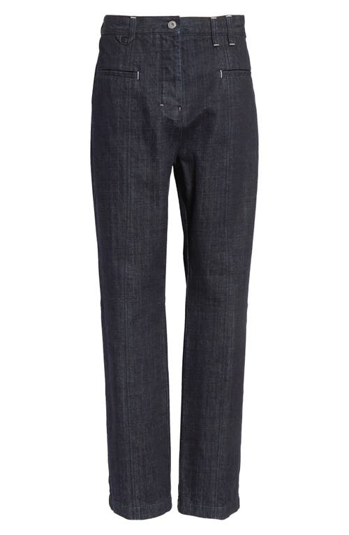 Jacquemus Norma High-rise Straight Jeans In Dark Navy