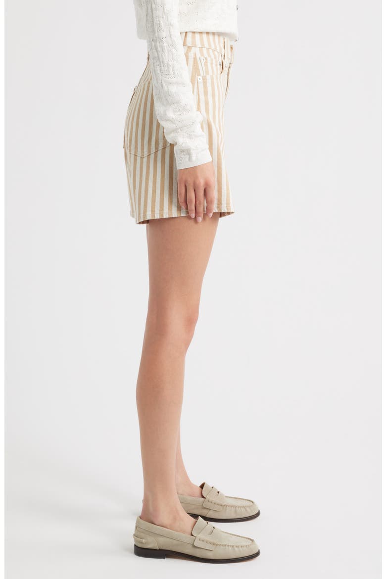 Kaia Stripe Shorts, Alternate, color, TANSTRIPE